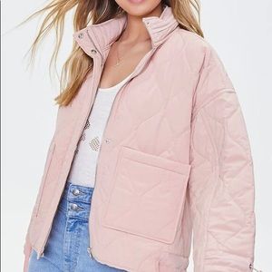 Quilted Zip-Up Jacket forever 21